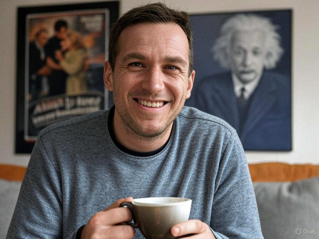 Student studying hard