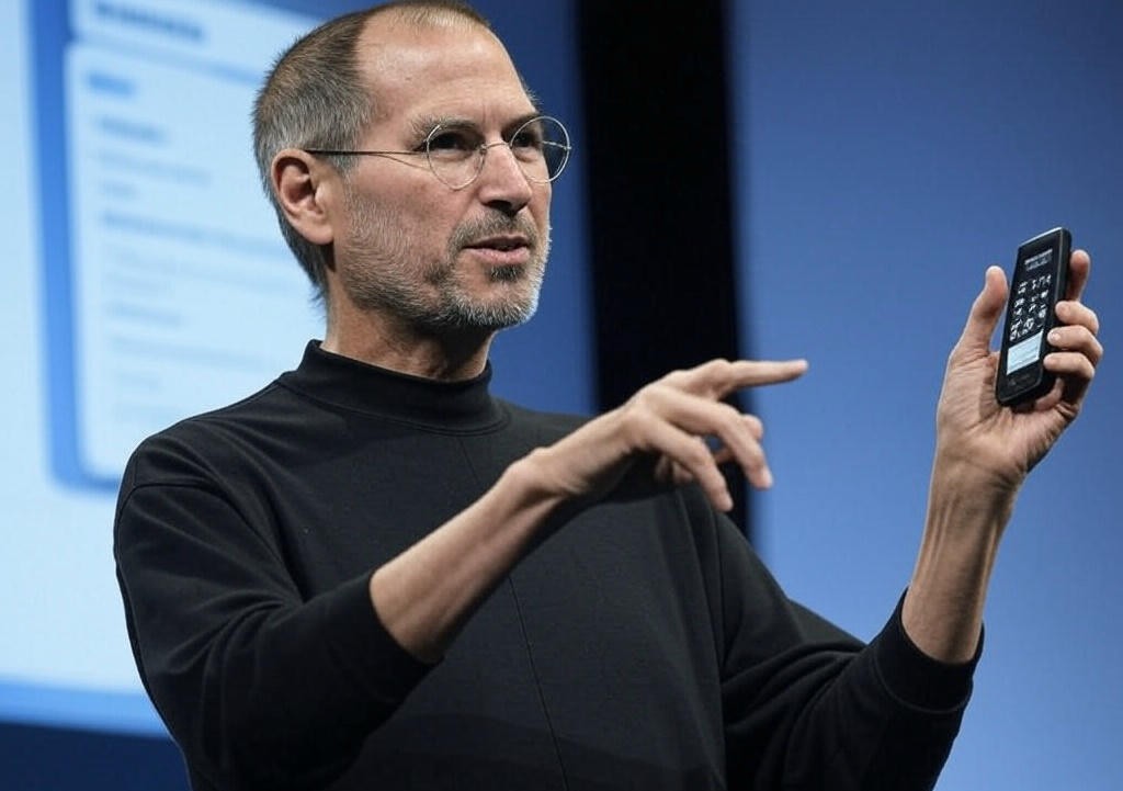 Steve Jobs presenting
