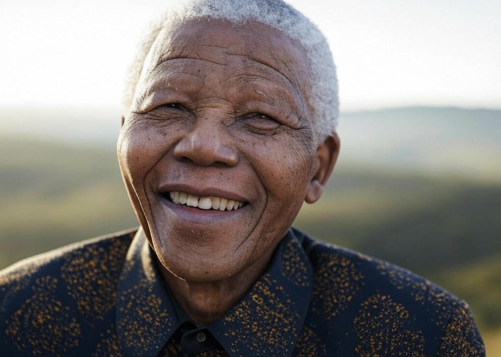 Nelson Mandela smiling
